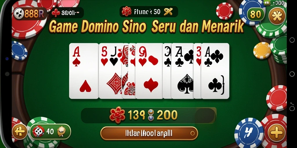 Screenshot game 888R menunjukkan keseruan bermain Domino.