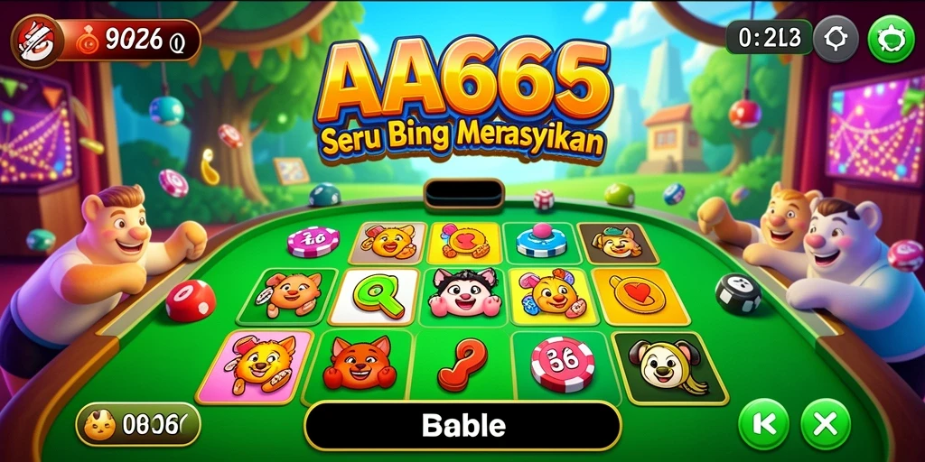 Gameplay seru Bingo di AA666 dengan interaksi sosial.