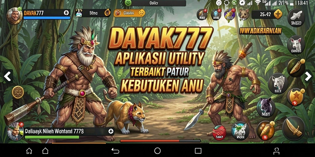 Tampilan antarmuka DAYAK777 yang modern dan intuitif.