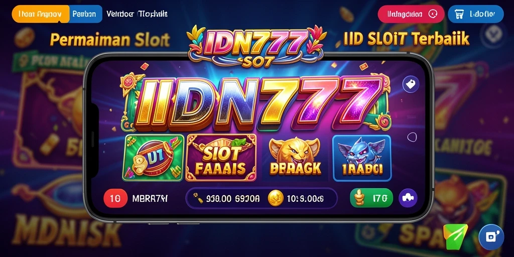 Tampilan utama <strong>IDN777</strong> menampilkan permainan Slot yang menarik dan penuh warna.