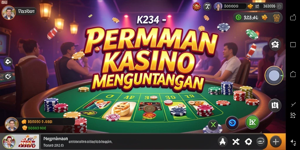 Gameplay K234 yang seru dengan berbagai pilihan permainan Kasino.