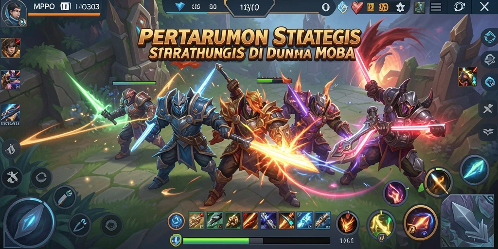 Tangkapan layar gameplay MPO303 dengan aksi seru di arena MOBA.