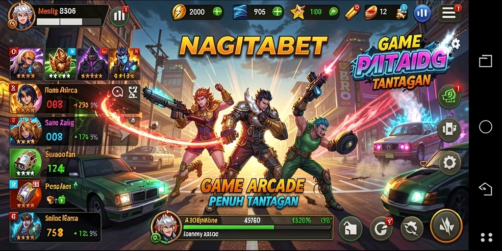 Tangkapan layar gameplay NAGITABET yang menampilkan aksi seru di dunia arcade.