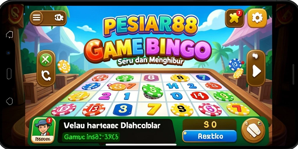 Tampilan gameplay seru dari PESIAR88 yang penuh warna.