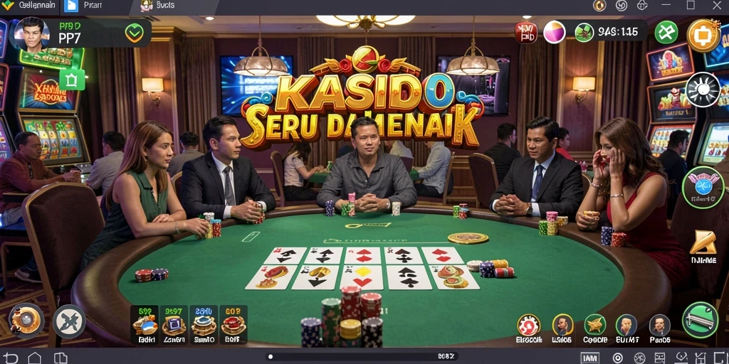 Tampilan gameplay seru di PP7 yang menampilkan aksi Kasino.