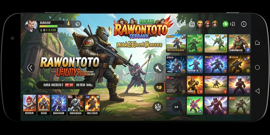 Tampilan utama RAWONTOTO yang menunjukkan fitur-fitur Utility.