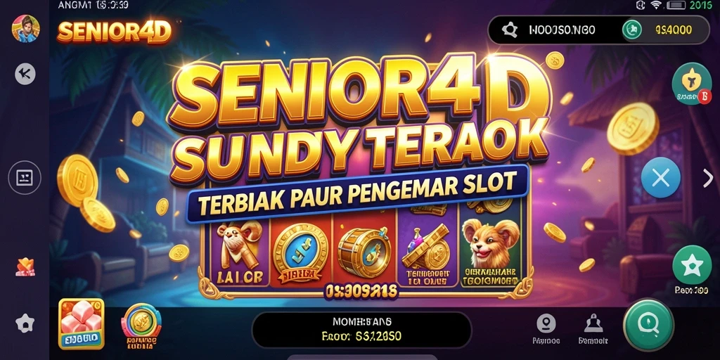 Tampilan gameplay menarik dari SENIOR4D dengan berbagai tema slot.