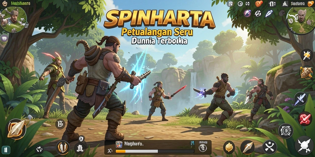 Tampilan gameplay Open World yang menakjubkan di SPINHARTA.