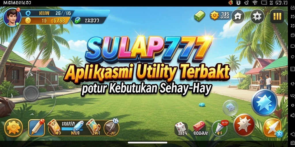 Tangkapan layar utama SULAP777 dengan fitur-fitur utility yang menarik.