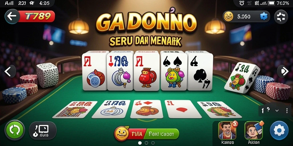 Tampilan gameplay seru dalam TT789 yang penuh aksi Domino.
