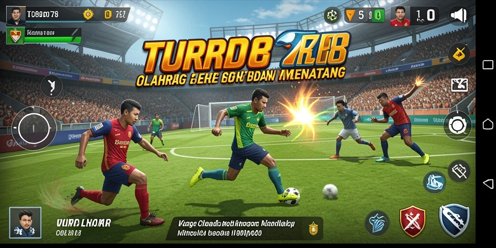 Screenshot gameplay <strong>TURBO78</strong> menampilkan aksi olahraga yang mendebarkan.