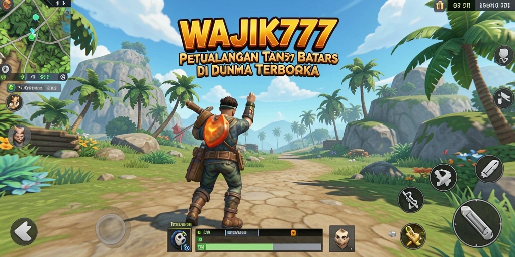 Tampilan gameplay <strong>WAJIK777</strong> yang menampilkan eksplorasi dunia terbuka yang luas.