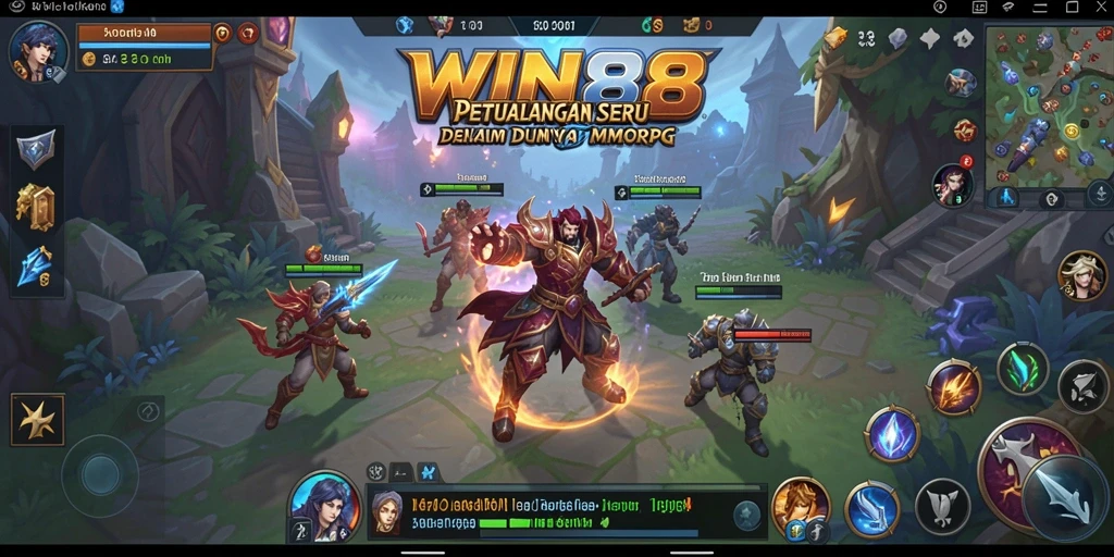 Gameplay seru dalam <strong>WIN88</strong> dengan petualangan seru di dunia MMORPG.